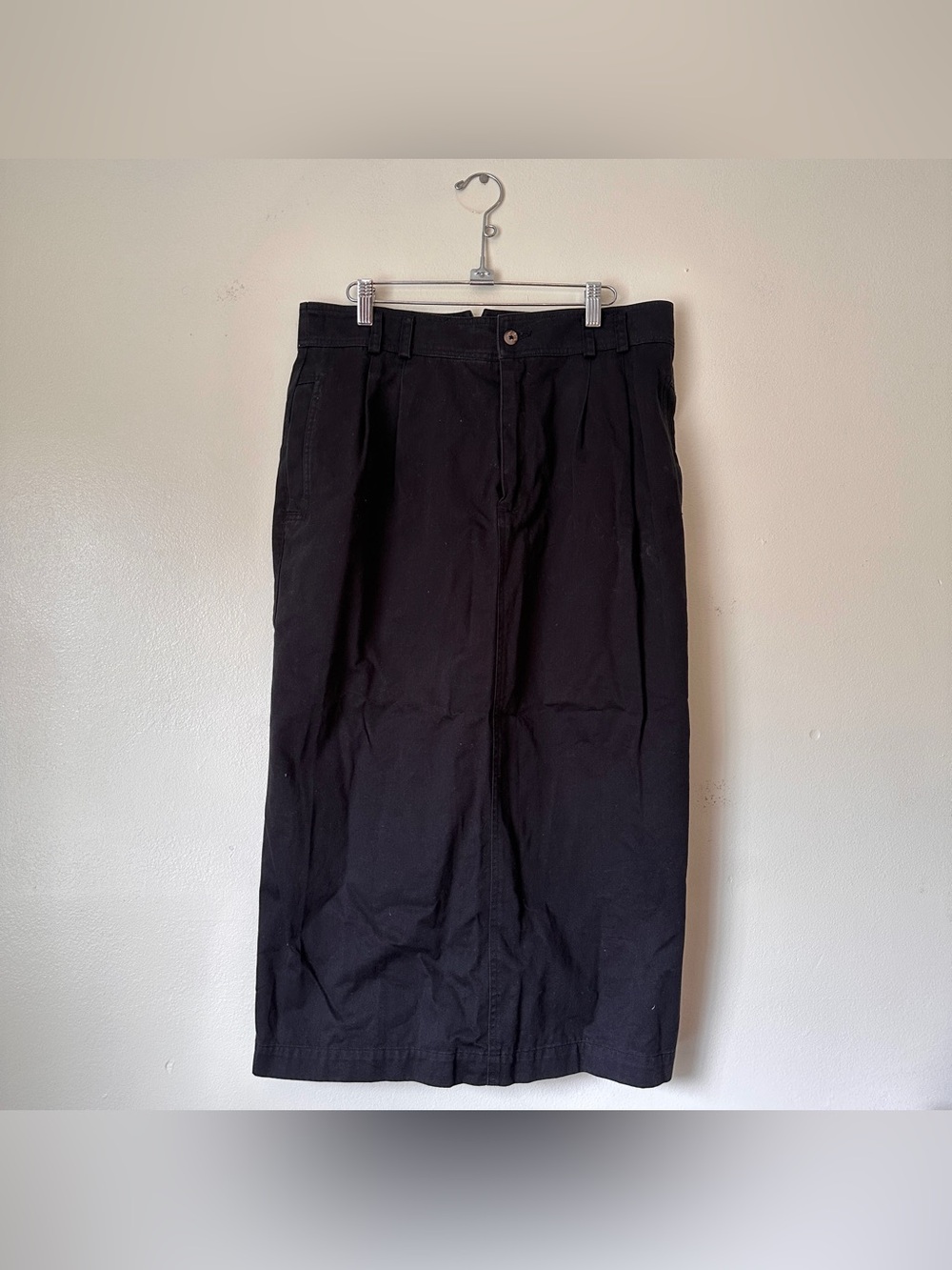 Vintage Black Midi Skirt